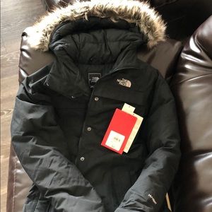 The NorthFace HyVent long winter jacket